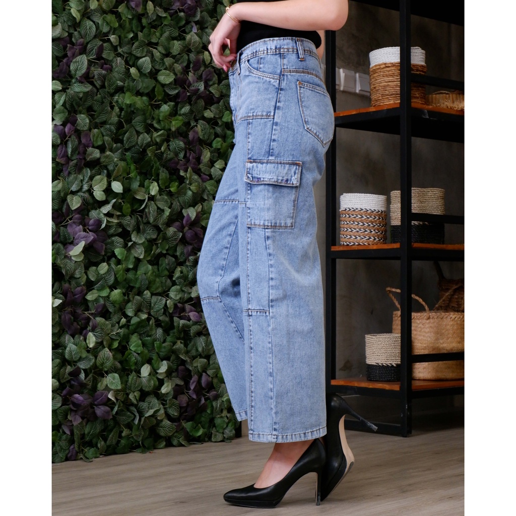 CELANA JEANS KULOT WANITA KARINA SANDRA ASILA PREMIUM Kekinian-7
