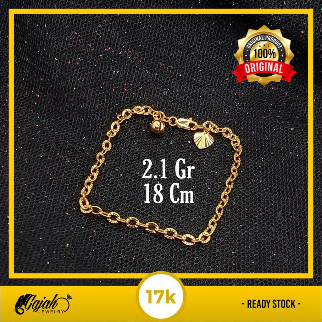 Gelang Emas 17K - 2.1 Gr Kadar 750 - 4998