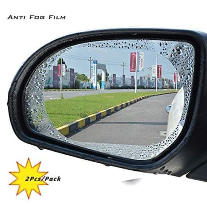 Kaca Film Besar Oval Anti Embun 1 Pasang Pelindung Spion Mobil Car Anti Fog Rainproof Film