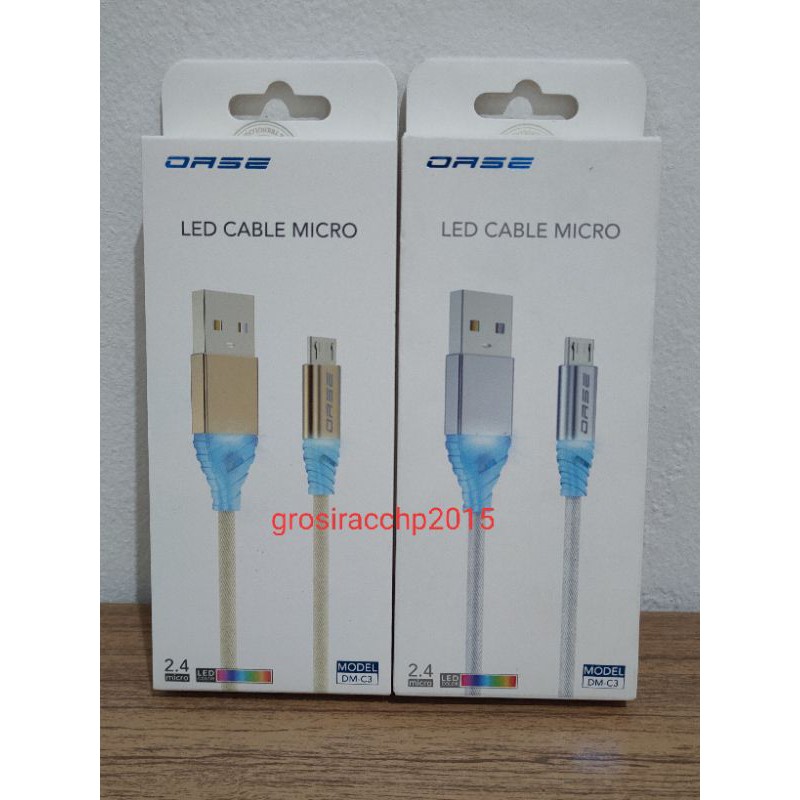 KABEL DATA MICRO USB FAST CHARGING 2.4A OASE DM-C3