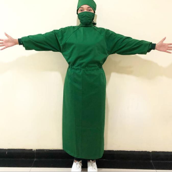 Baju Surgical gown bahan Drill