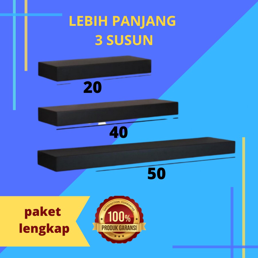 rak ambalan dinding minimalis kayu rak Hiasan dekorasi kamar tidur gantung serbaguna dapur laci rak