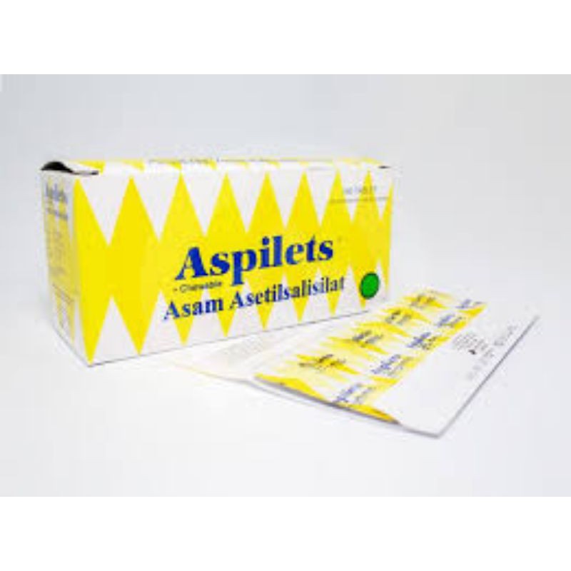 Aspilet (Asam Asetilsalisilat) Strip isi 10 tablet