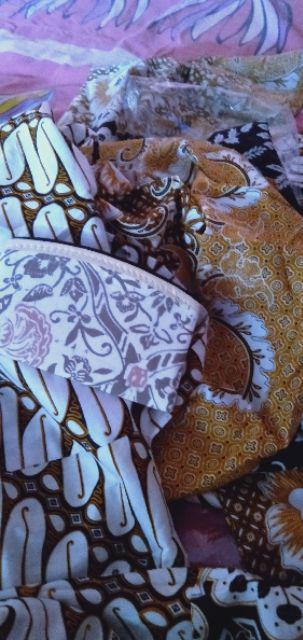 Batik Couple Keluarga Sania Ruffle Ori Ndoro Jowi Dnt Motif Seno Putih Terbaru High Quality