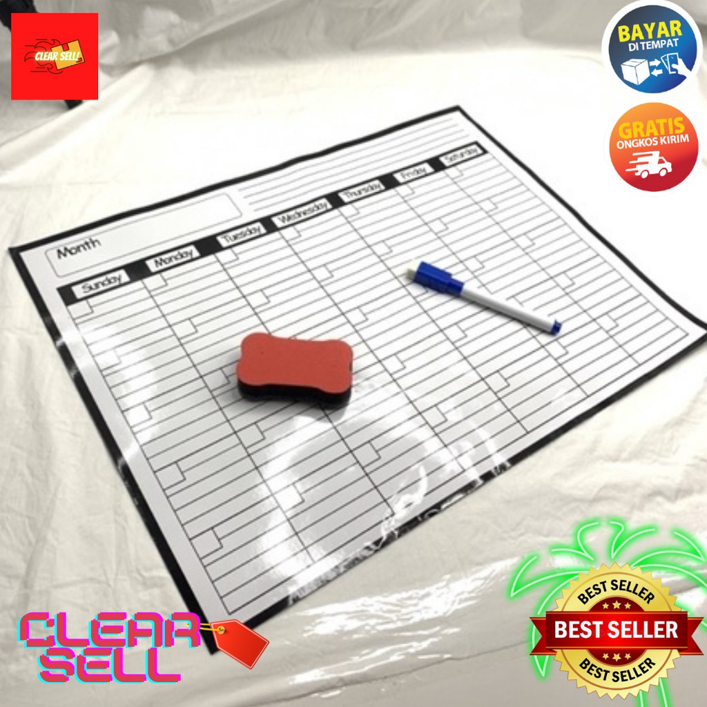 

Papan Tulis Magnet Magnet Whiteboard P X T 40 X 30