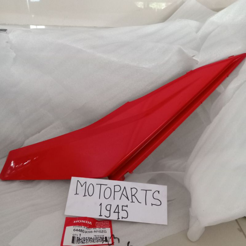 COVER BODY KANAN HONDA SONIC 150R /GTR150 RMERAH KILAP