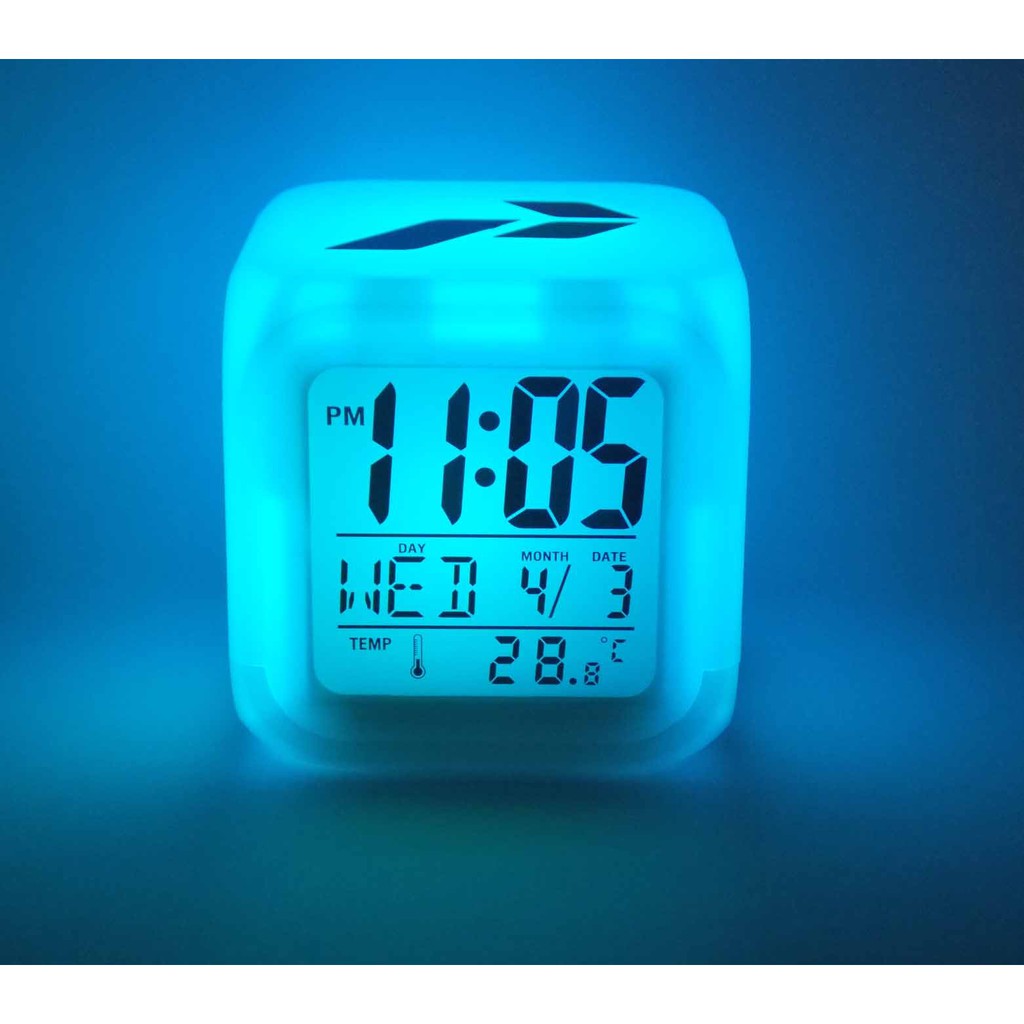 Jam Weker LED Moody Alarm Jam Beker Mini Kotak Lampu Led Digital Moody Clock