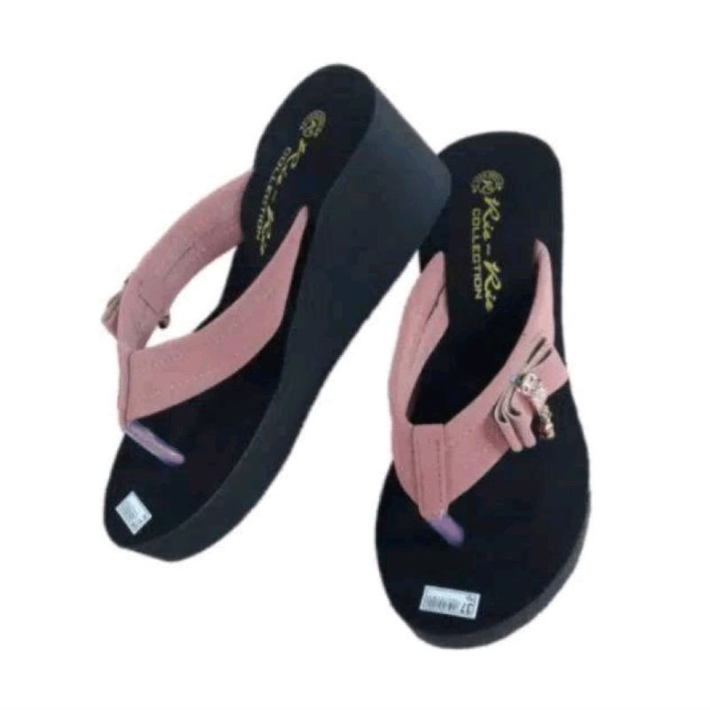 Sandal Wanita Wedges Pita Tinggi 65 mm