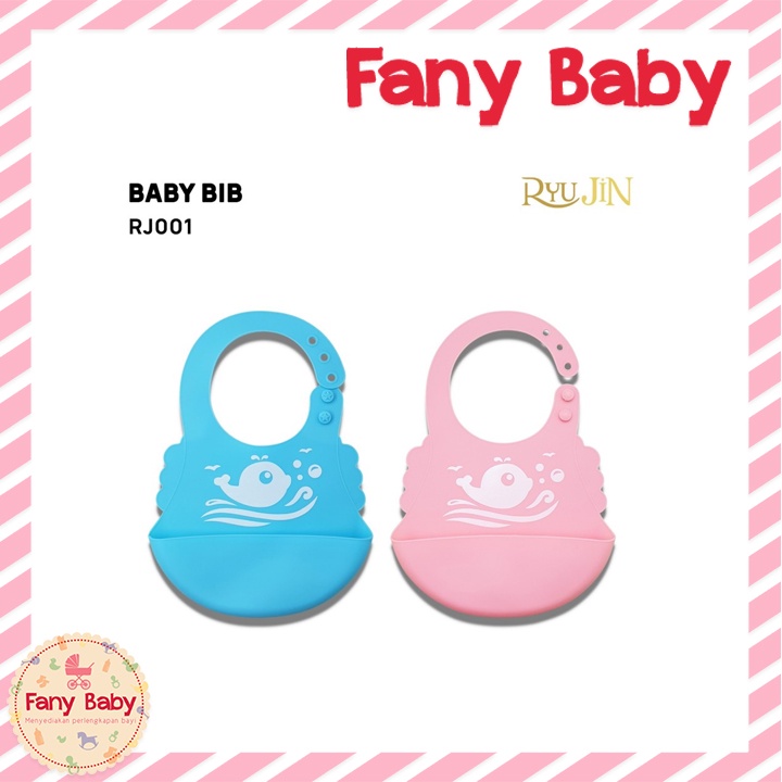 RYU JIN BABY SILICONE BIB 0M+ / RI-001