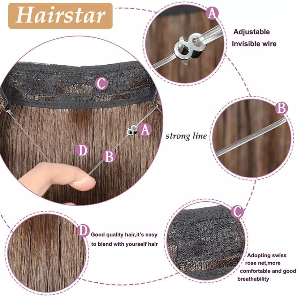 Hair Clip Panjang Curly Biglayer - Hairclip Bergelombang Murah High Quality F683