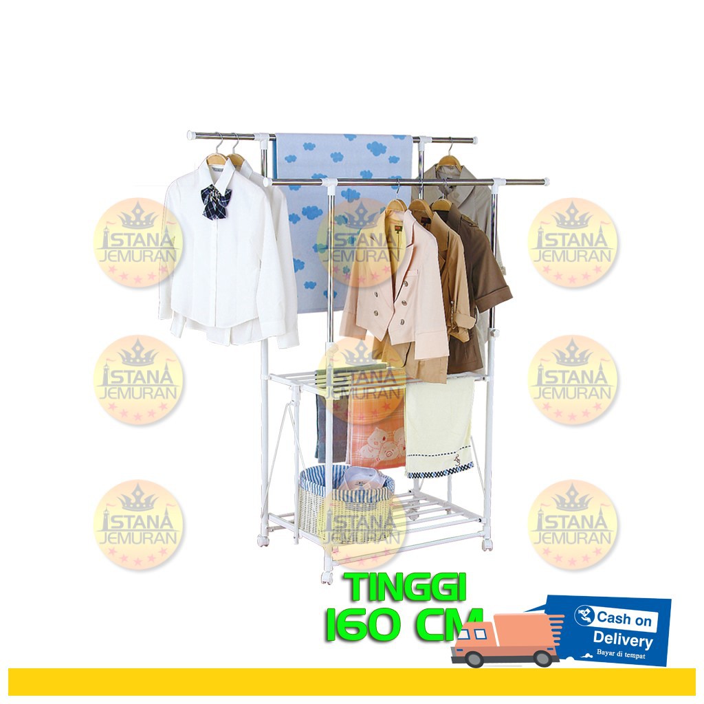 Liveo Double-Pole Clothes Hanger / Jemuran Baju ...