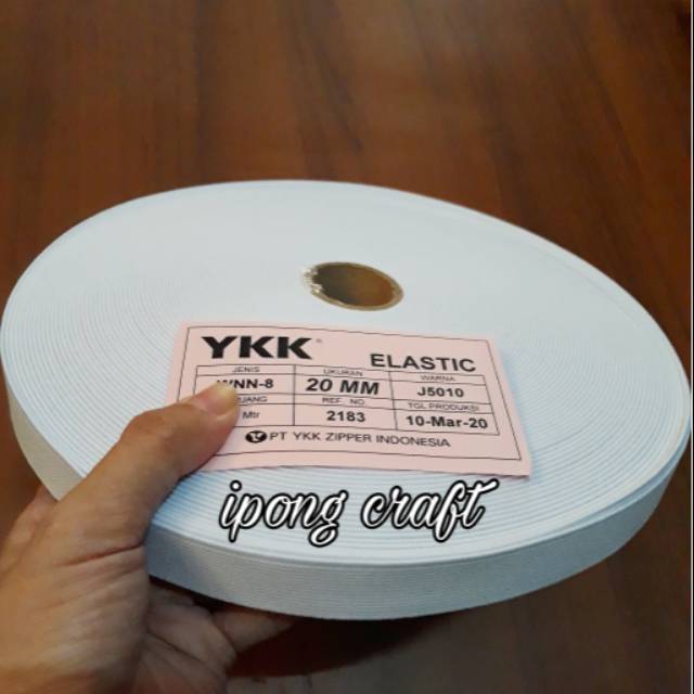 Tali Karet Elastis YKK 2cm (¾inch)