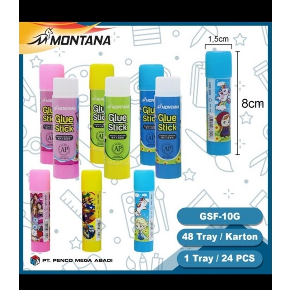 

(Isi 3) Lem Stik Kecil 10 gram Motif/ Glue Stick/ Lem Kertas