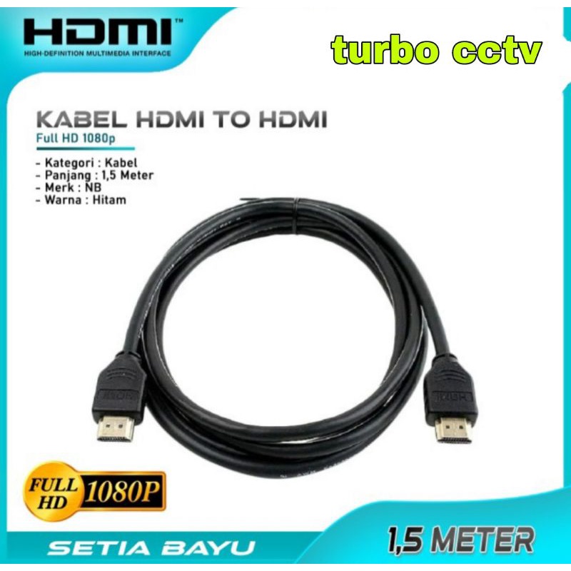 KABEL HDMI TO HDMI 1,5M