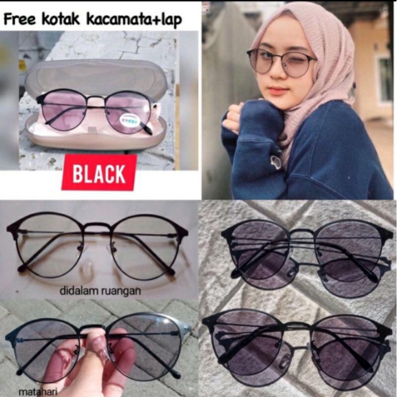 Promo Kacamata Fotocromik Viral Bulat