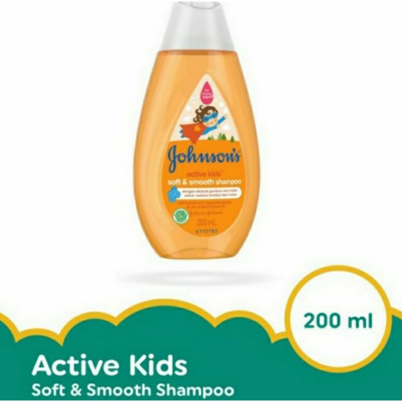 Johnson's Shampo Active Kids 100ml 200ml - Johnson Shampo Anak Gold 100ml 200ml