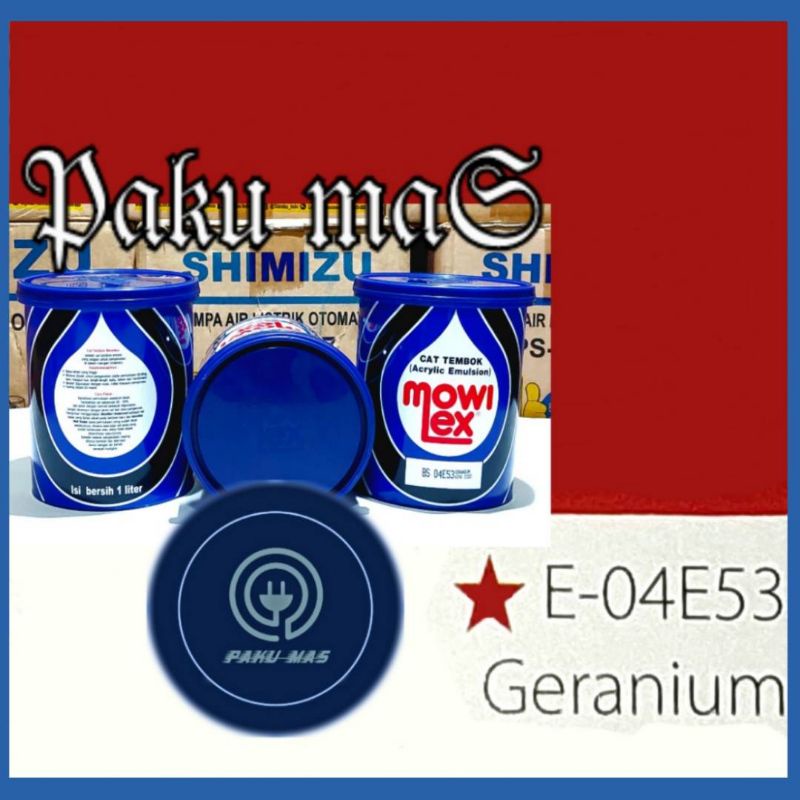 cat tembok mowilex interior  1kg Geranium