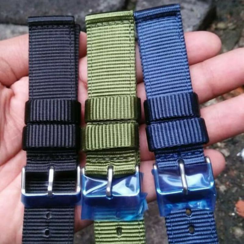 strap jam tangan kanvas tali jam kanvas