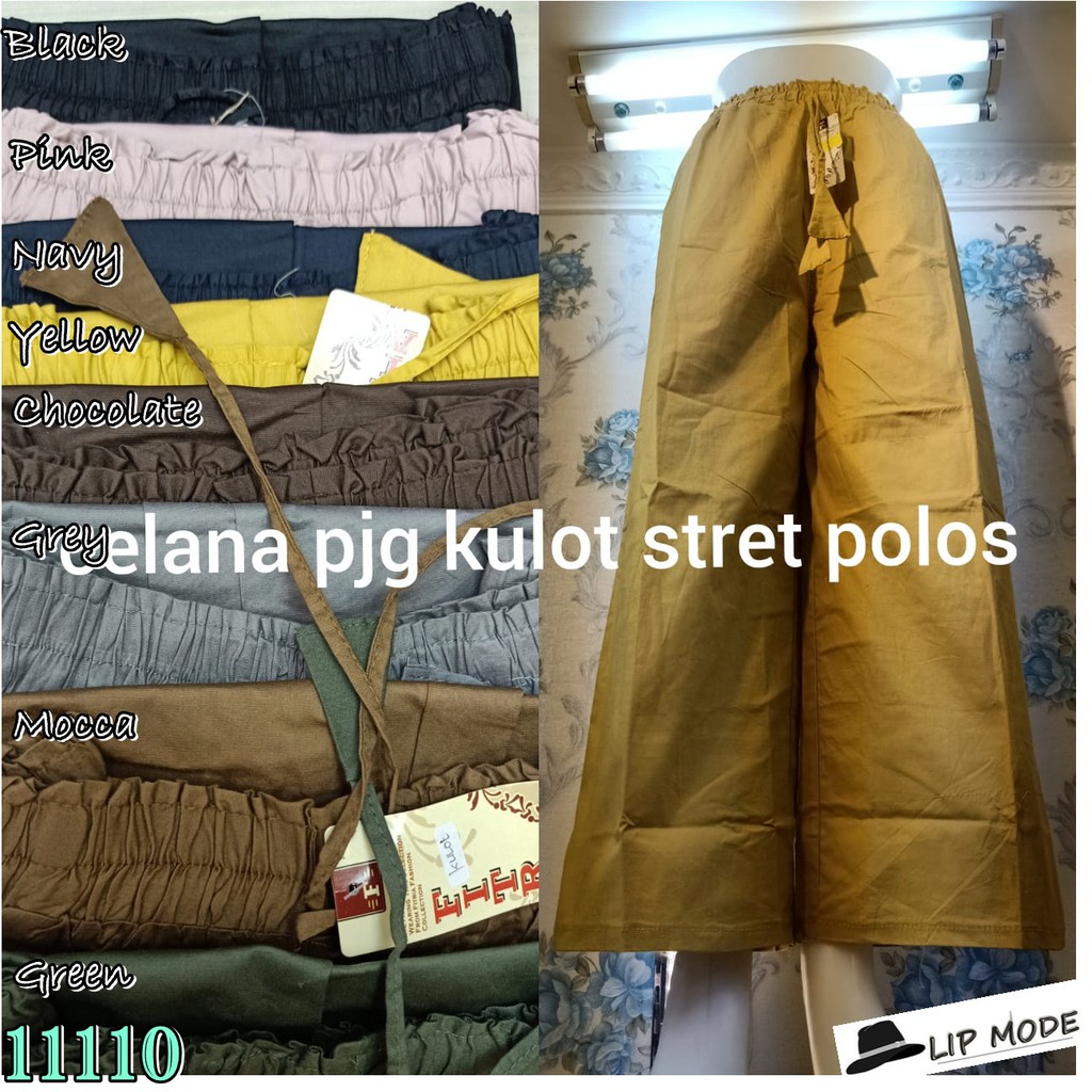 RESTOCK Celana  Kulot Jumbo  Celana  Panjang  Celana  Bahan 