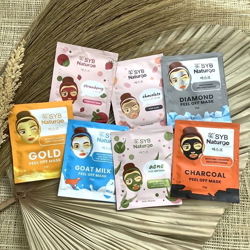 ❤️ Cloudy ❤️ SYB Face Mask 10gr Naturgo Natur90 Peel Off Mask - Masker Wajah Organik