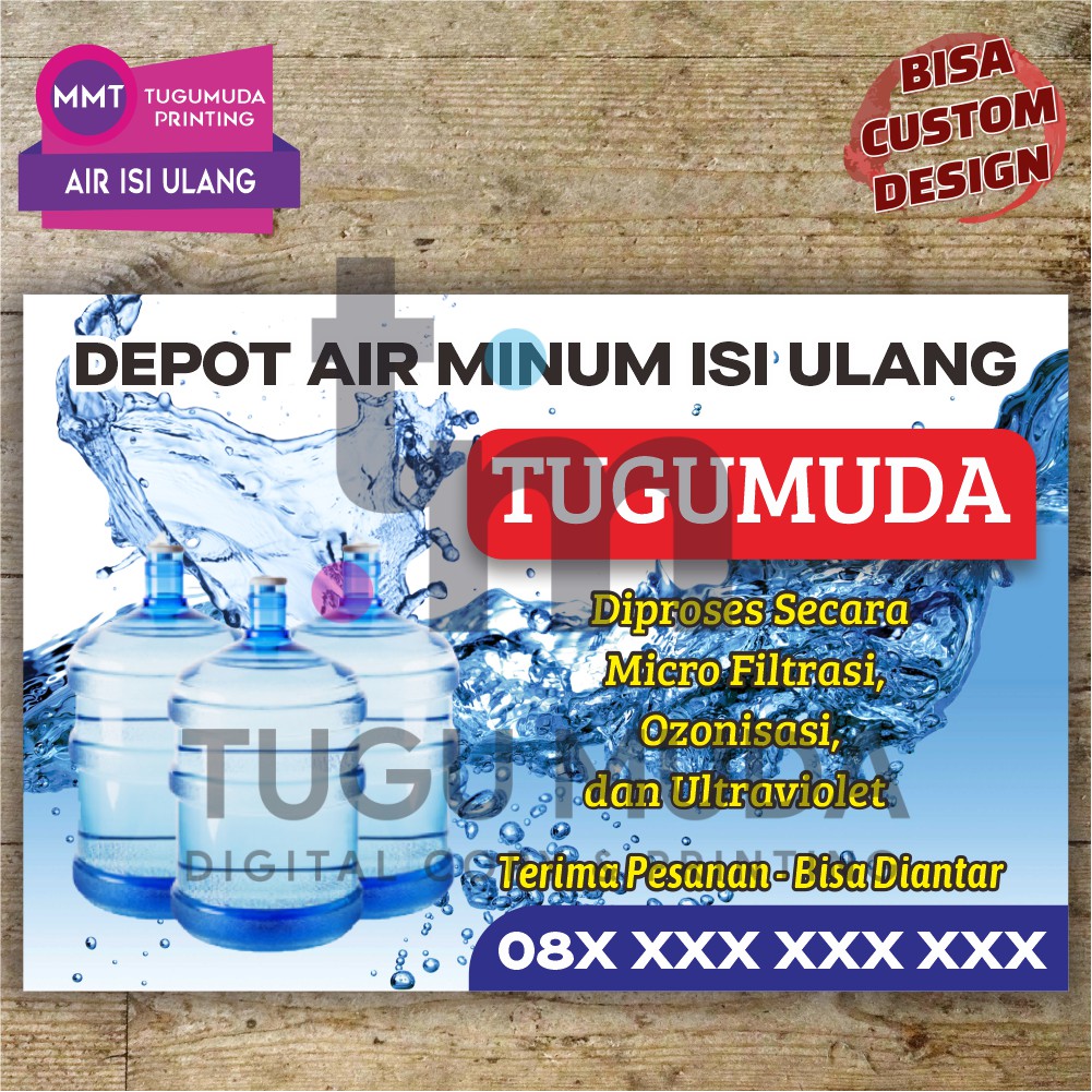 Cetak Spanduk|Banner|MMT - DEPOT AIR ISI ULANG-AIR MINUM-GALON