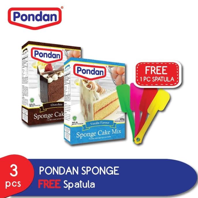 

Pondan Sponge Cake GRATIS Spatula