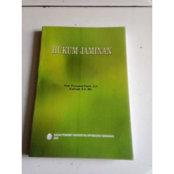 HUKUM JAMINAN (Prof.Purwahid Patrik, SH.kondisi masih baru