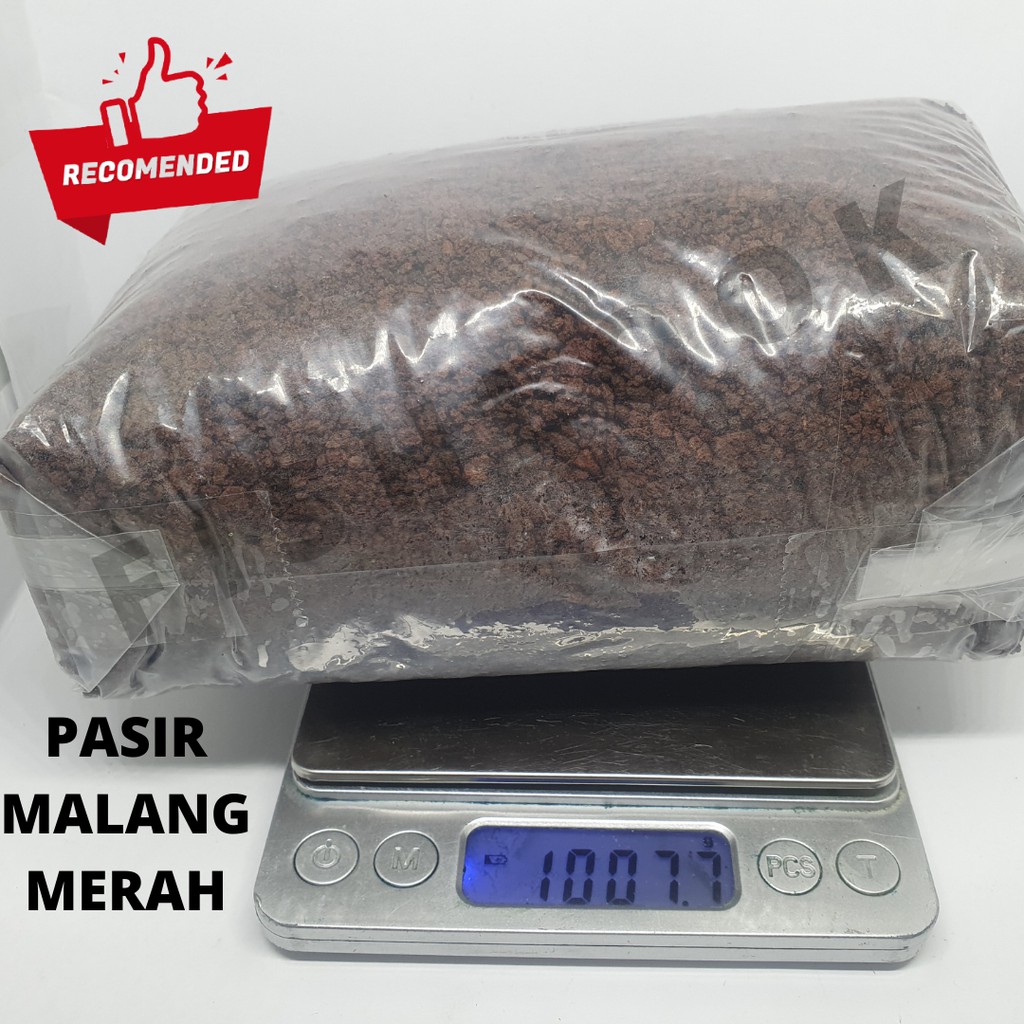 PASIR MALANG MERAH MEDIA TANAM AQUASCAPE 1 Kg KASAR