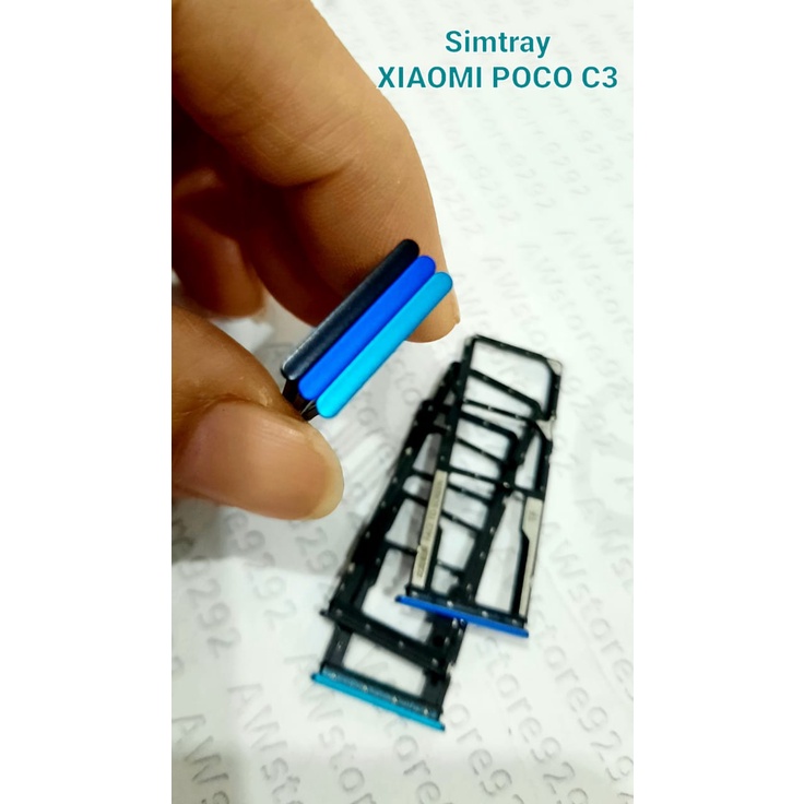 Slot Tempat Dudukan Kartu Simcard Sim card Lock Simtray Sim Tray XIAOMI POCO C3