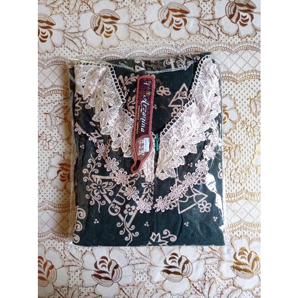 PROMO TERLARIS LONGDRES DASTER RENDA ARAB CALISTA RESLETING DEPAN BUSUI TERMURAH GAMIS CANTIK-Hijau Botol