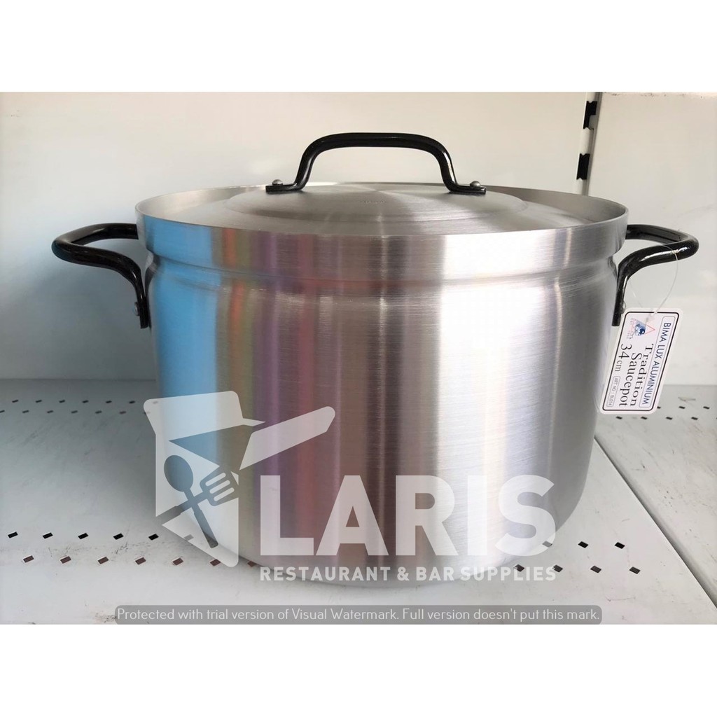 ORI Bima Lux Aluminium Sauce Pot | Panci Aluminium Bima Model Pendek