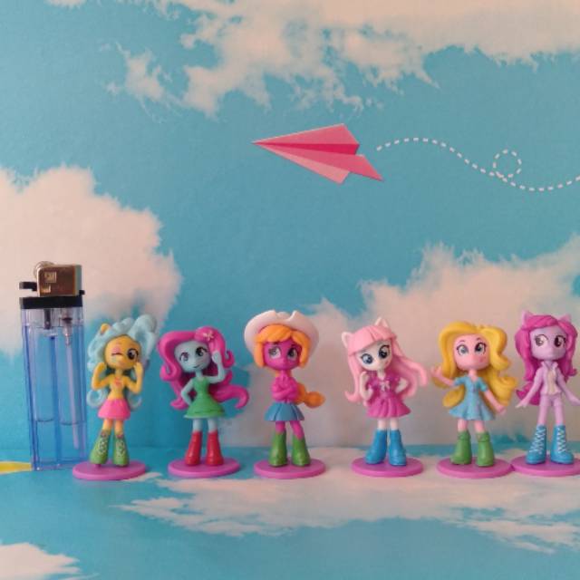 Action Figure my little pony girls equestria girls miniatur topper pajangan