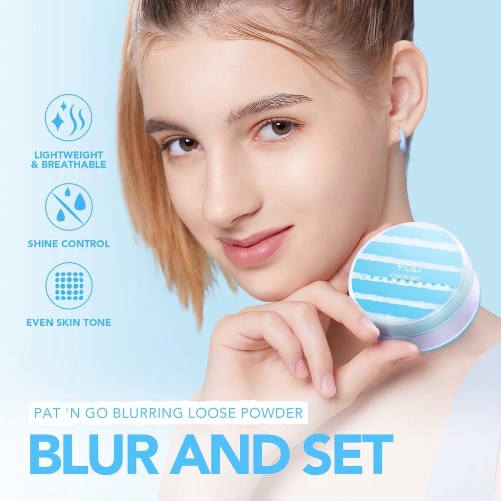 YOU Colorland Pat 'n Go Blurring Loose Powder Original Resmi