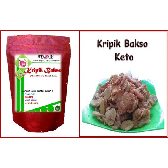 

Kripik bakso ketofy kemasan