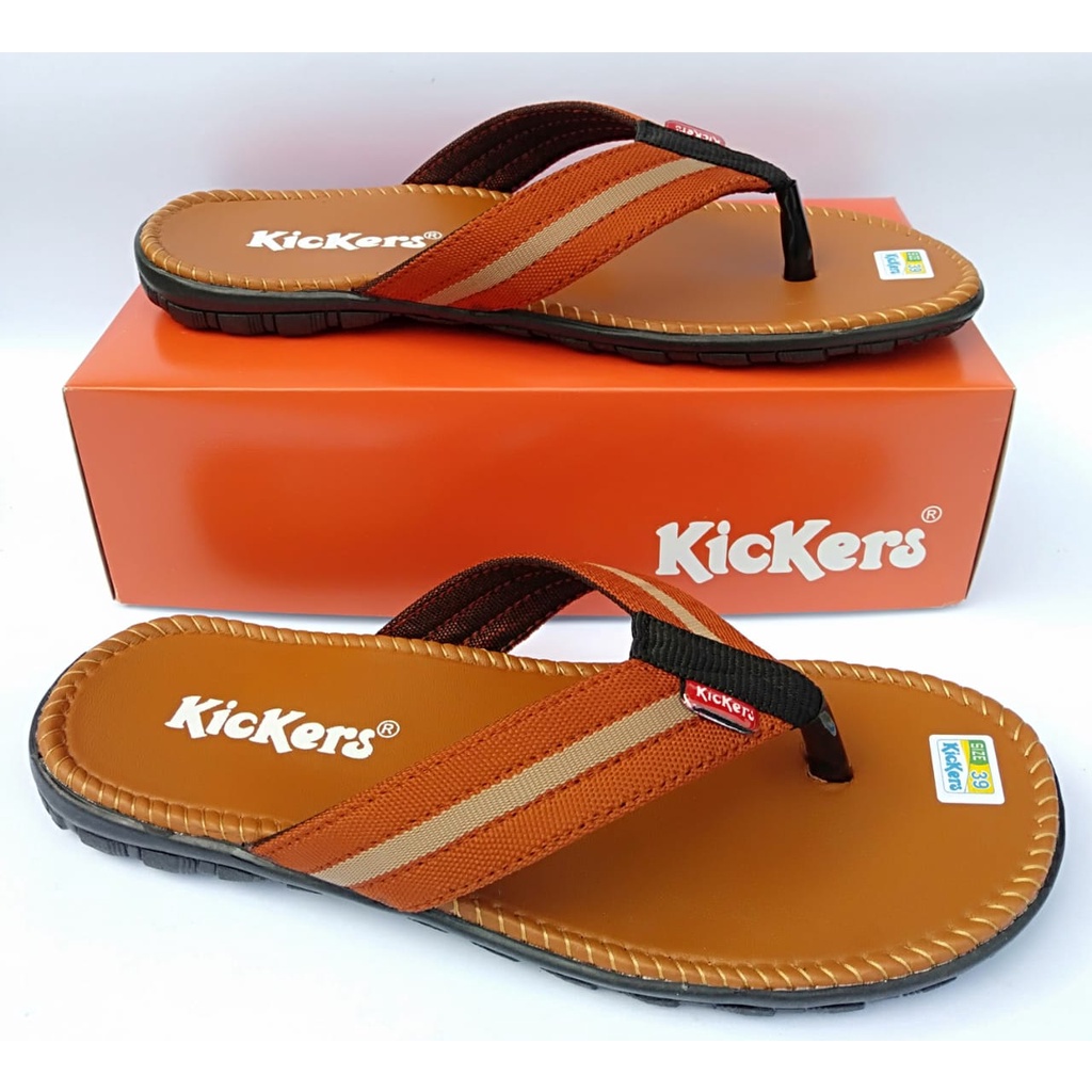 Sandal pria japit kickers sendal jepit asli original casual dewasa distro terbaru murah kekinian COD