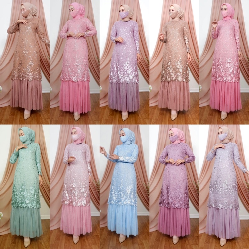 GAMIS TUTU~GAMIS PESTA ~GAMIS MODERN ~ GAMIS WISUDA ~ KEBAYA MODERN ~KEBAYA BROKAT ~GAMIS BROKAT
