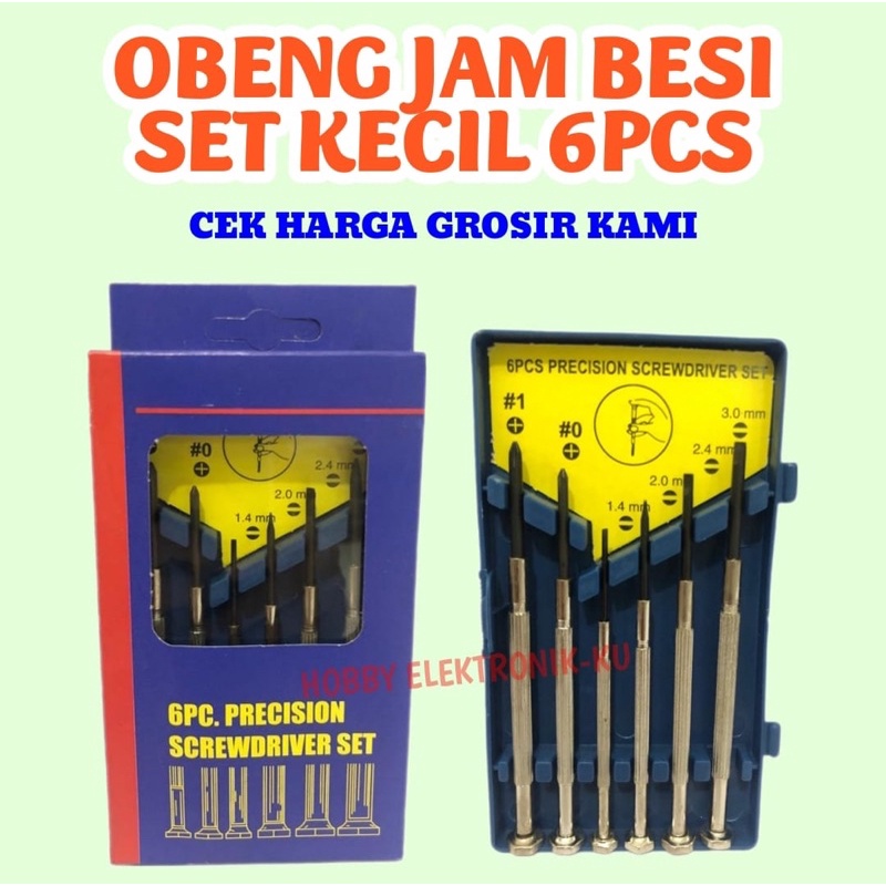 OBENG JAM SET KECIL 6PCS