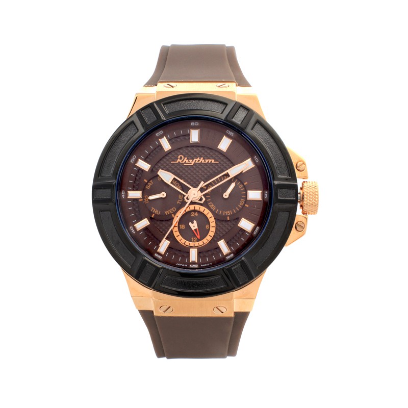 Rhythm SI1605R04 Jam Tangan Pria Rubber Strap