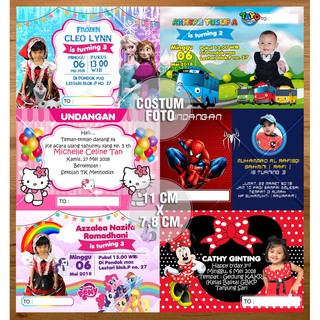 82 Contoh Kartu Undangan Ulang Tahun Frozen Gratis Terbaru