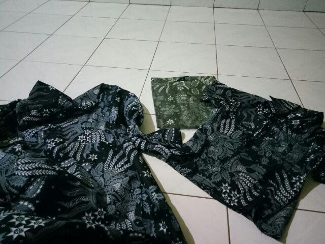 Maura Couple - Sania Ruffle Batik Couple Ori Ndoro Jowi Garansi Termurah Shopee -  Batik Manggar Abu