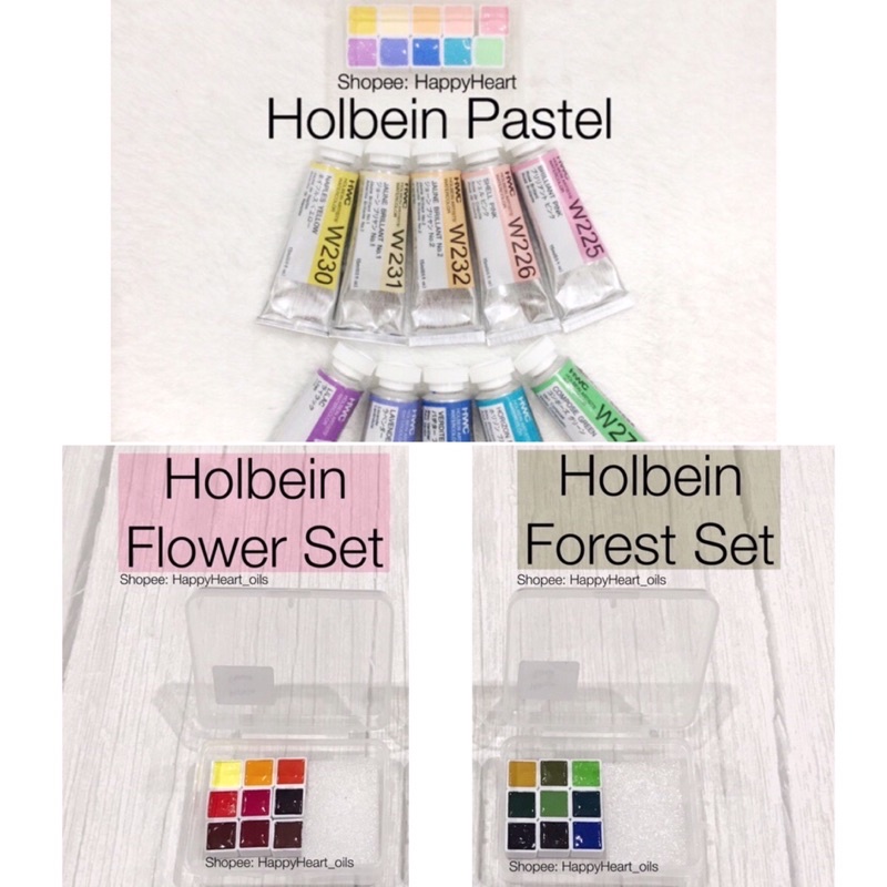 

Holbein Pastel set Share tube Watercolor Cat air 10 warna