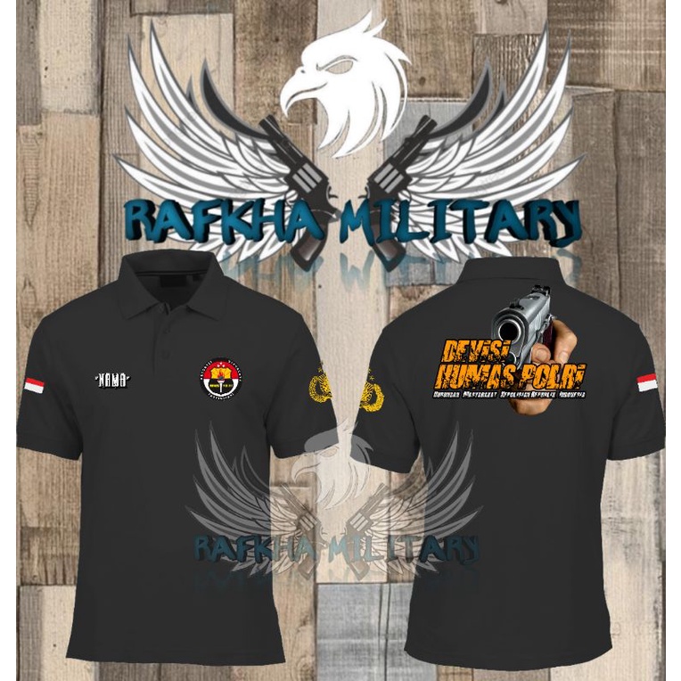 kaos polo devisi humas polri, kaos wangky devisi humas polri, kaos berkerah devisi humas polri, kaos