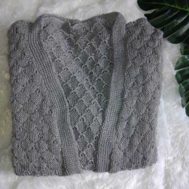 cardigan popcorn shopee