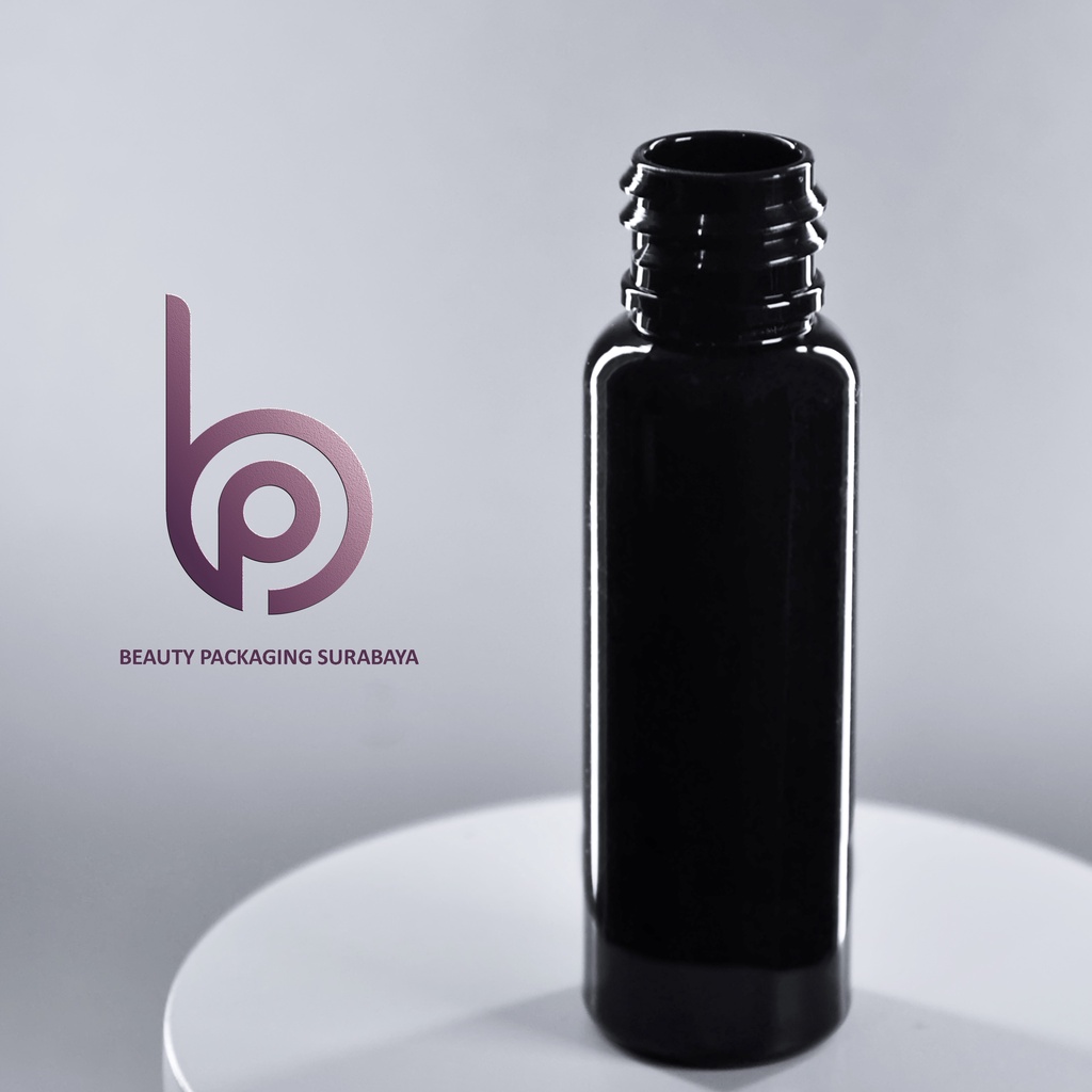 [BOTOL SAJA 25PCS] Botol Plastik PET 27ml BR Hitam