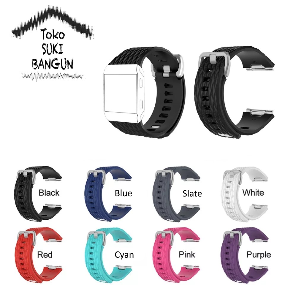 TALI JAM Fit IONIC Rubber DRAGON Pattern Silicone Watch Band Strap