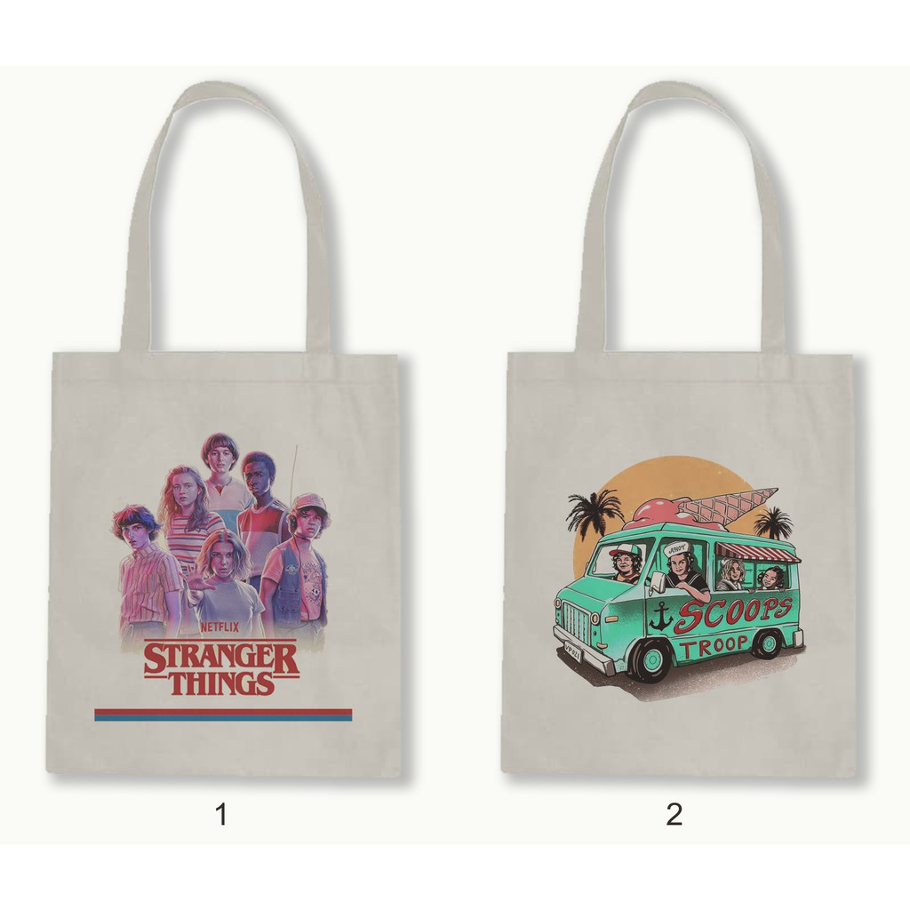 TOTE BAG RESLETING - STRANGER THINGS series.01