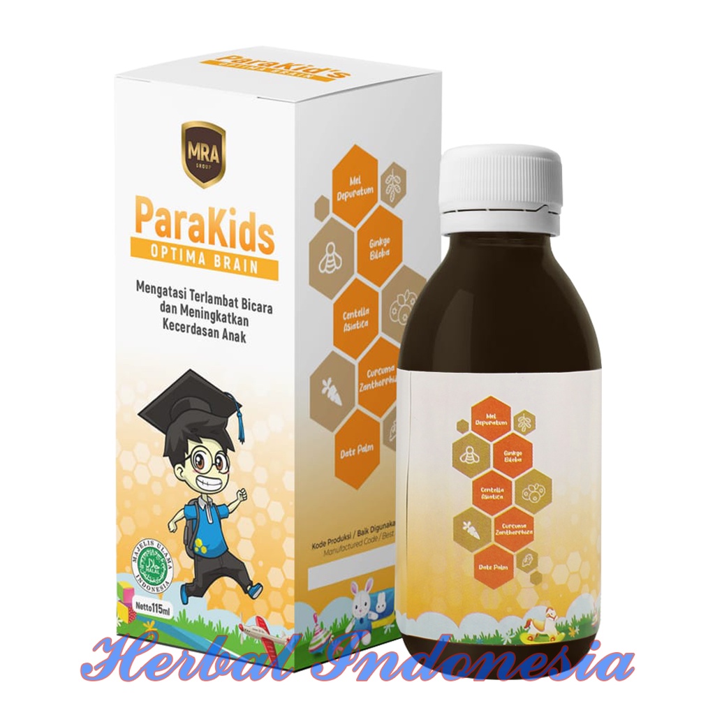 Madu ParaKids Optima Brain Natural Herb Isi 115ml - Atasi Anak Terlambat Bicara dan Menignkatkan Kecerdasan Anak