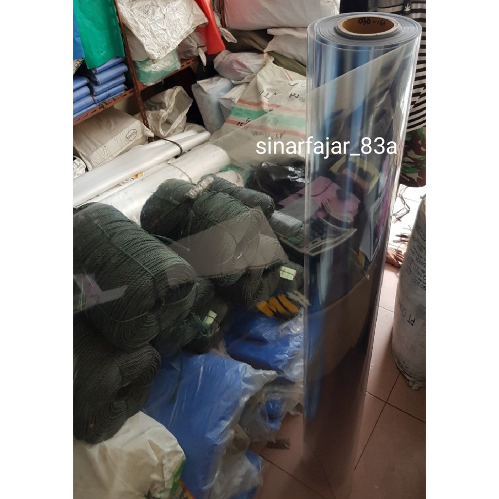 Plastik Mika Bening Meteran 0,2mm Lebar 140cm
