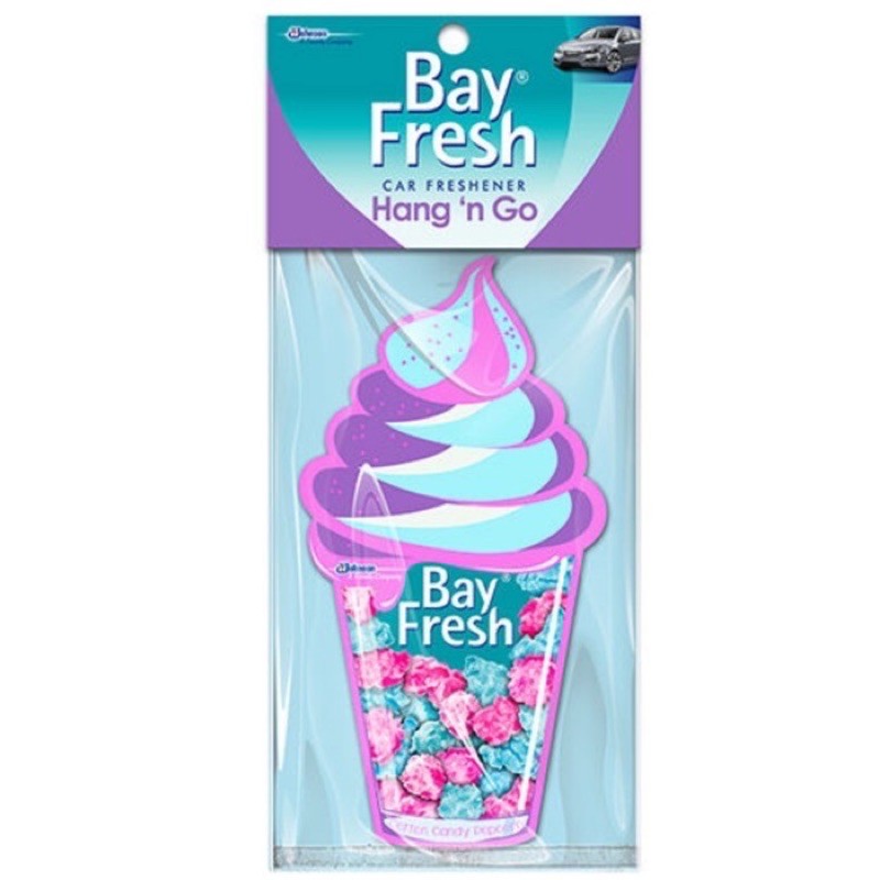 Bayfresh Hang N' Go Cotton Candy Popcorn Air Freshener Pengharum Mobil & Ruangan