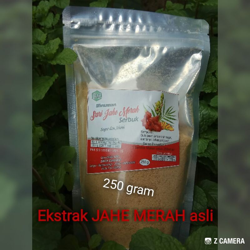 

Ekstrak Sari Jahe Merah Asli Minuman Serbuk Tradisional